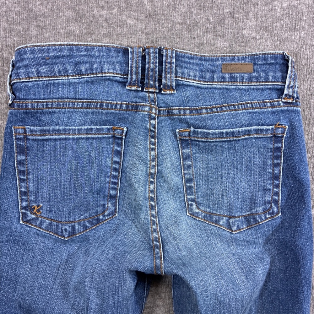 KUT from the Kloth Natalie Bootcut Jeans Women size 0 Blue High‎ Rise Western